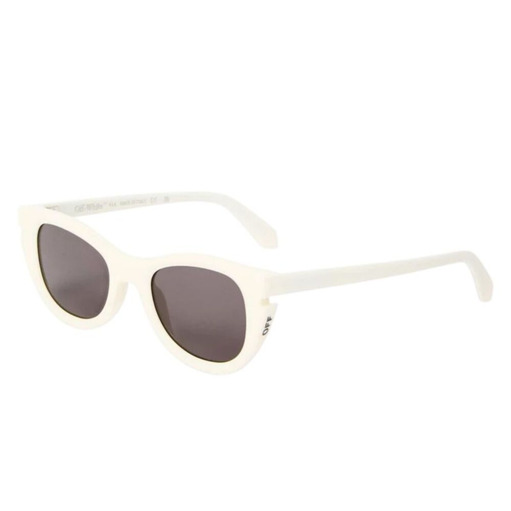 Off White Womens/Ladies UV Protection Square Sunglasses / White